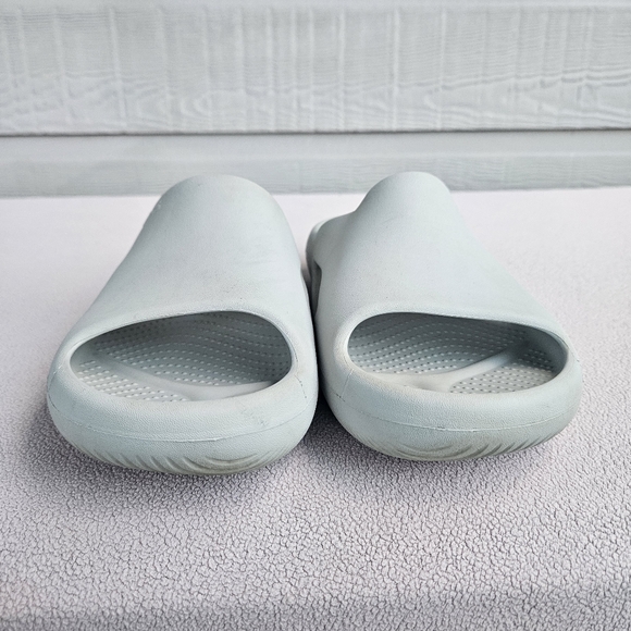 Crocs Mellow Recovery Slide Sandals Men 9 Women 1l Light Grey Cushion Slip-On - Picture 6 of 11